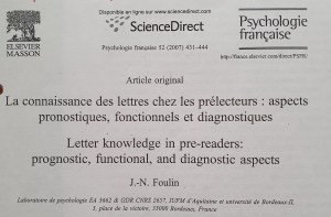 Article Psy Fç Foulin 2007