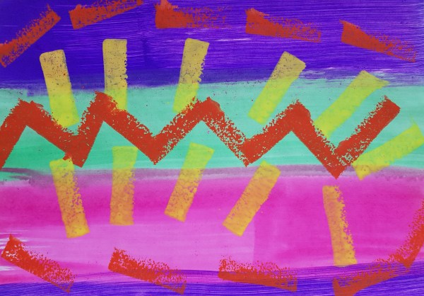 Empreintes à l'éponge