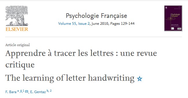 L8 Article Psy Fç Bara Gentaz 2010