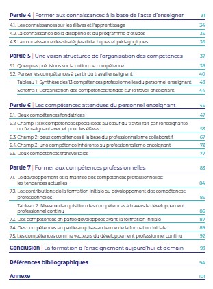 Table des matières réf comp 2