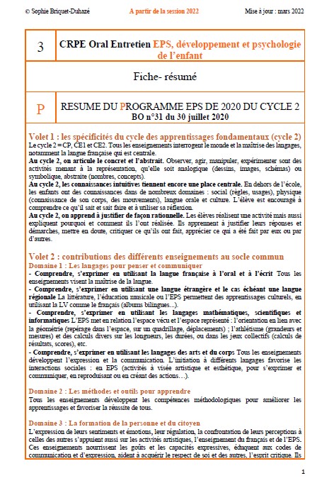 3. Programme EPS 2020 cycle 2