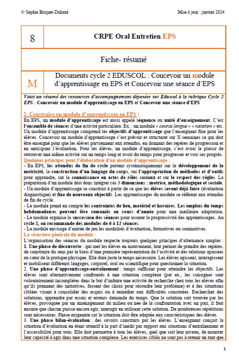 8. Doc Eduscol concevoir un module et une séance au C2