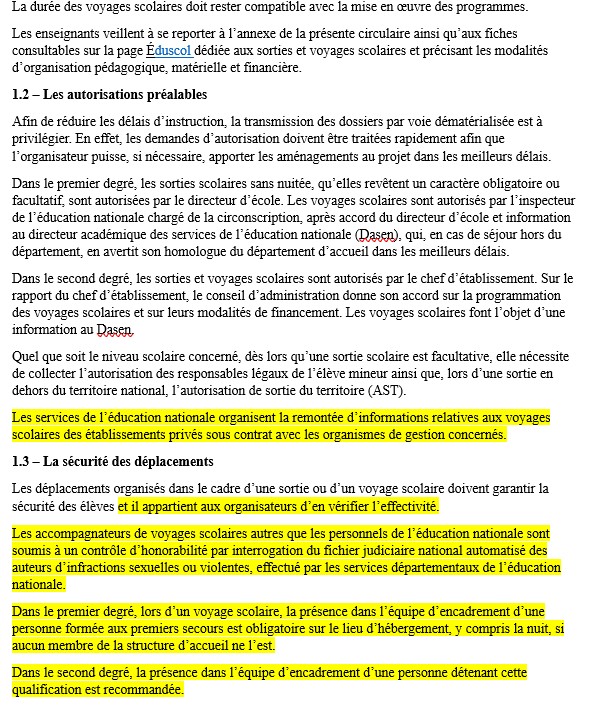 Sorties scolaires comparatif 2023-2024