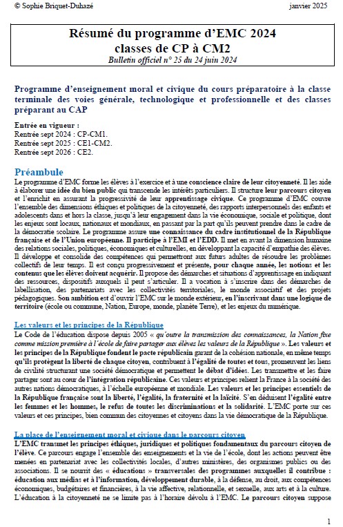 Résumé programmme EMC 2024 CP-CM2